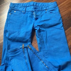 $475 AUTHENTIC DSQUARED2 BLUE ANKLE JEANS SIZE 26